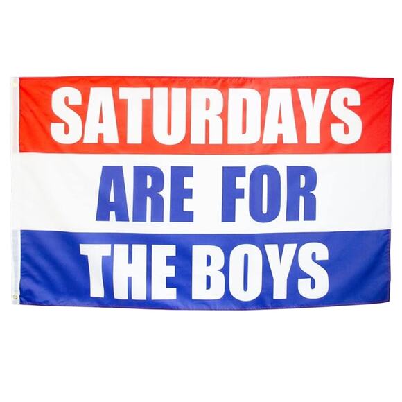 Saturdays Boys Flag 3x5 Foot Banner College Dorm Room Decoration Fraternities - Picture 1 of 3